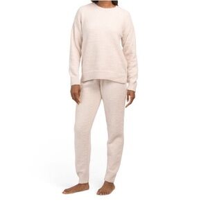 Cupcakes and Cashmere Cream Teddy Lounge Sweater & Joggers Set